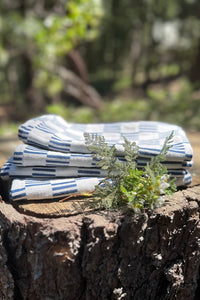 The Alice Woven Napkins in Huckleberry