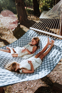 The August Quilted Hammock in Huckleberry