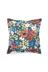 Canvas Throw Pillow Cover 20 x 20 in Picnic Floral