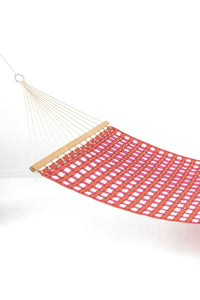 The August Quilted Hammock in Cherry Tart